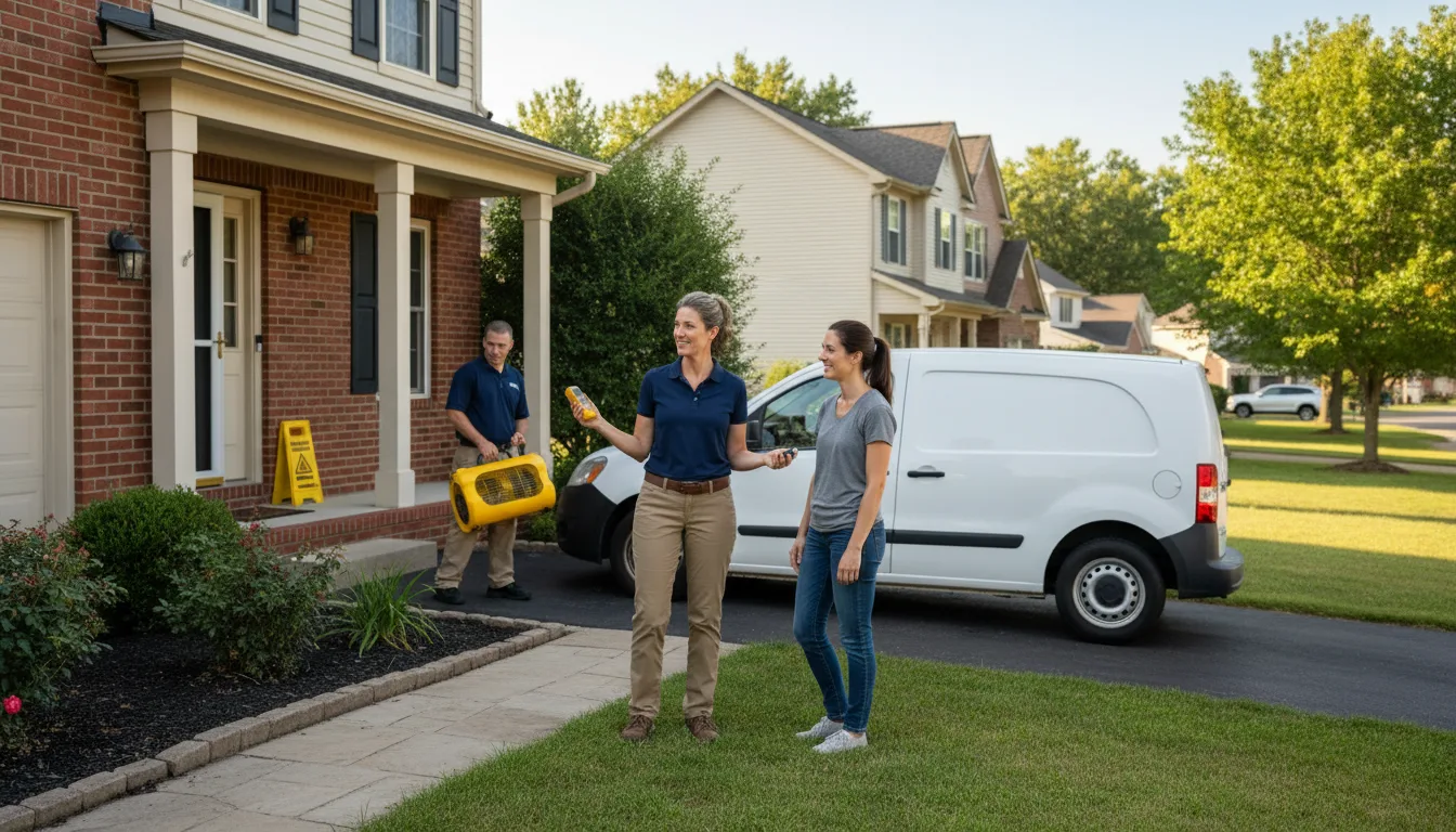 Residential water damage restoration in Lenhartsville, PA